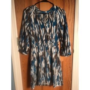 Banana republic 3/4 sleeve faux wrap dress